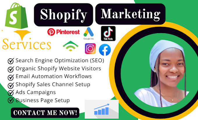 Gig Preview - Increase shopify sales, shopify marketing, ecommerce website