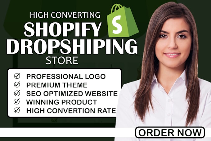 Gig Preview - Build shopify store, ecommerce store, website design and product upload