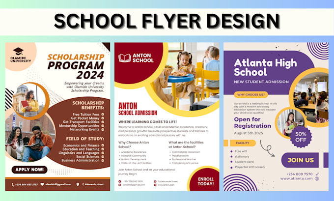 Gig Preview - Design school flyer, part flyer, posters, educational flyer,