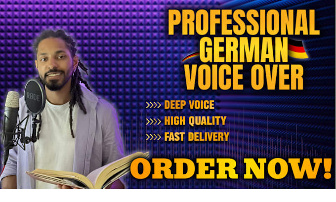 Gig Preview - Record a german voice over