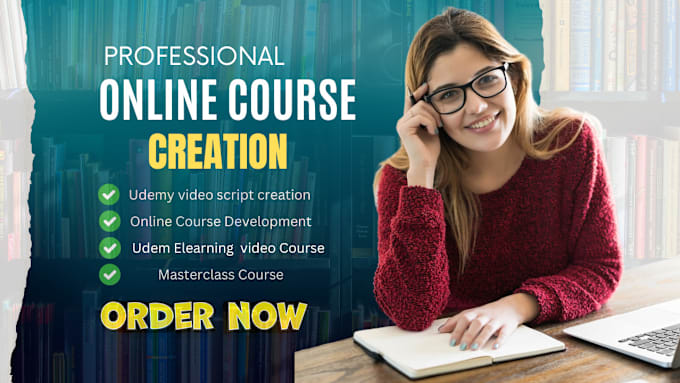 Gig Preview - Do online course creation, udemy course script elearning and training course