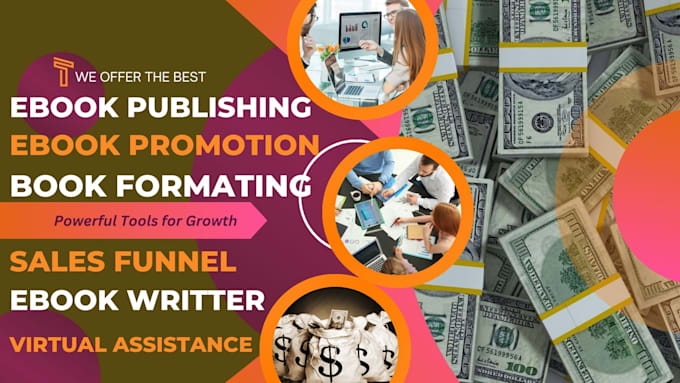 Gig Preview - Ebook marketing, book promotion ebook formatting ebook writer and book marketing