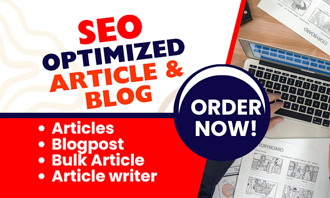 Gig Preview - Write SEO optimized articles, bulk articls and blogposts