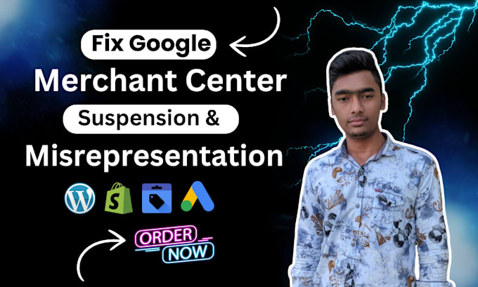 Gig Preview - Fix google merchant center misrepresentation issue and all error