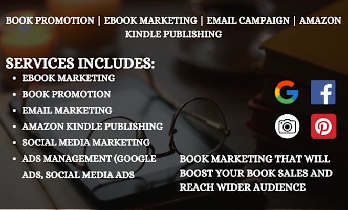 Gig Preview - Do book promotion, ebook marketing, email campaign, amazon kindle publishing