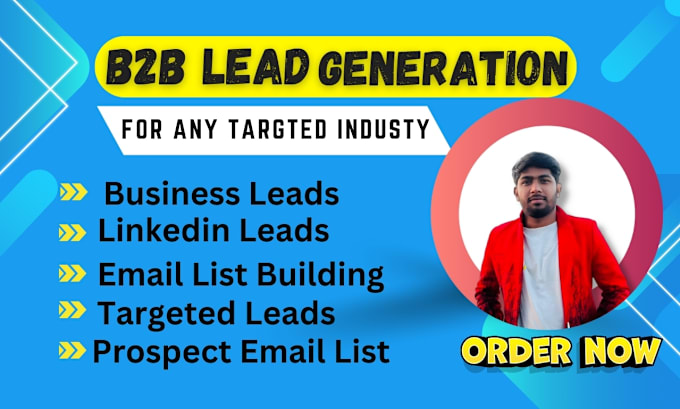 Gig Preview - Do b2b lead generation and linkedin leads for any industry