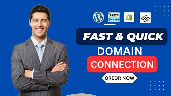 Gig Preview - Connect your domain shopify wix bluehost godaddy squarespace to your website