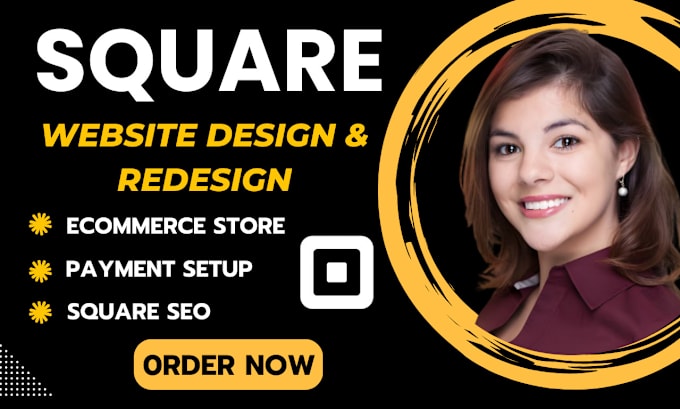 Gig Preview - Redesign square online store build squareup website design square website seo