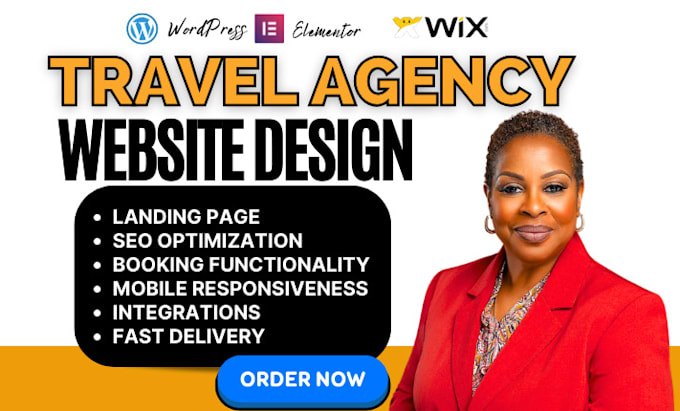 Gig Preview - Design travel agency website tour agency website vacation rental tourism