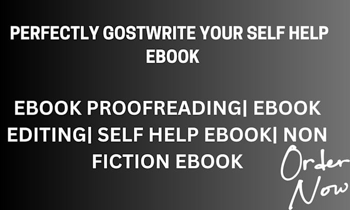 Gig Preview - Write self help ebook ebook ghostwriter self help ebook