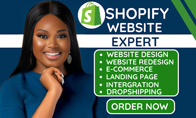 Gig Preview - Shopify website redesign, shopify website design shopify