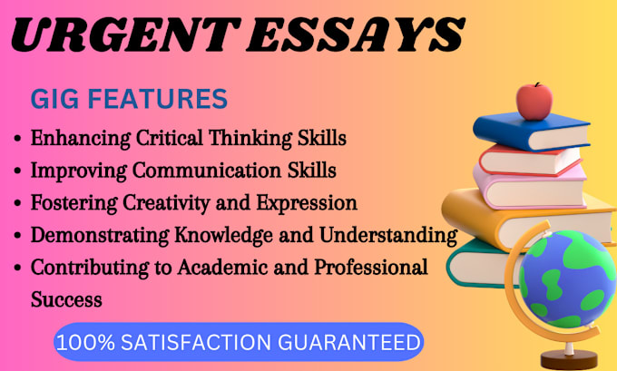 Gig Preview - Write over 2000 urgent essays and articles on any topic with important keywords