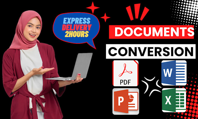 Gig Preview - Convert PDF to word, doc, jpg , excel and files convertion