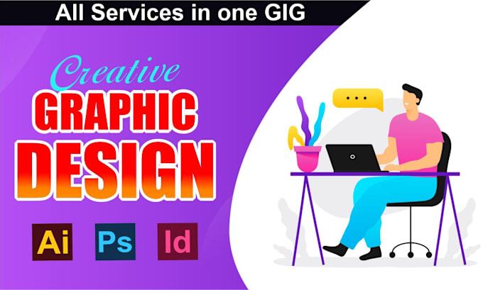 Gig Preview - Do any graphic design and redesign work using adobe illustrator, photoshop