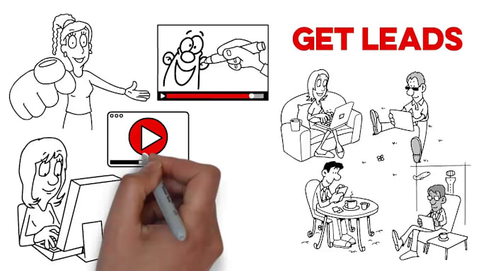 Gig Preview - Create an eye catching whiteboard animation explainer video