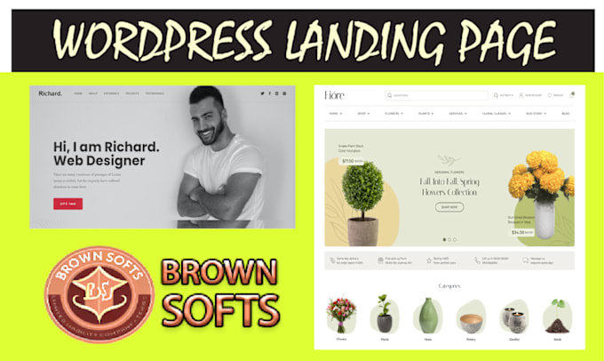 Gig Preview - Create stunning landing pages wordpress and ecommerce sites