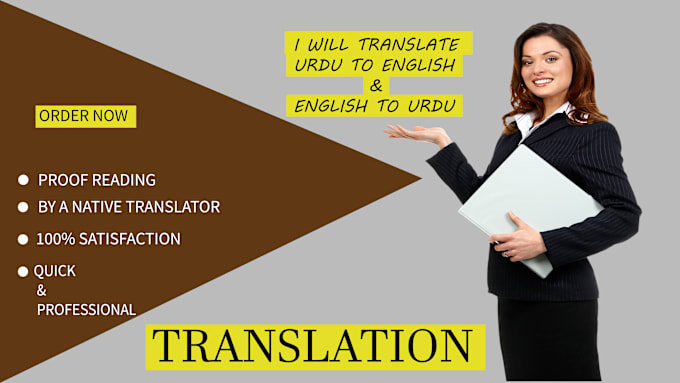 Gig Preview - Translate from english to urdu or from urdu to english