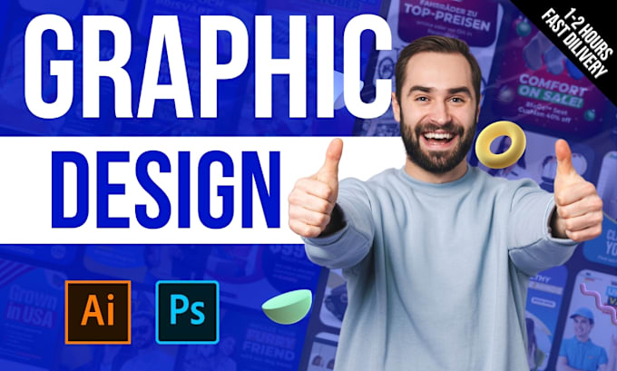 Gig Preview - Expert graphic artists do image editing and graphics design