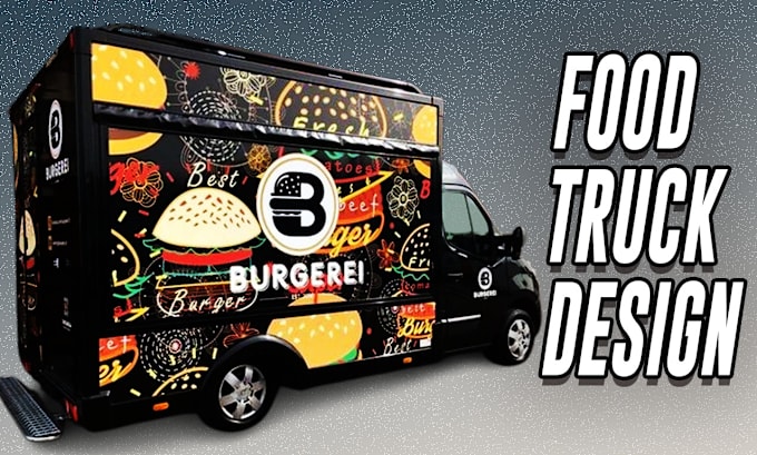 Gig Preview - Design stylish food truck wrap, food trailer wrap,