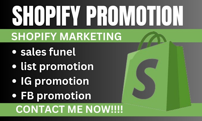 Gig Preview - Boost shopify marketing shopify sales shopify website sales funnel