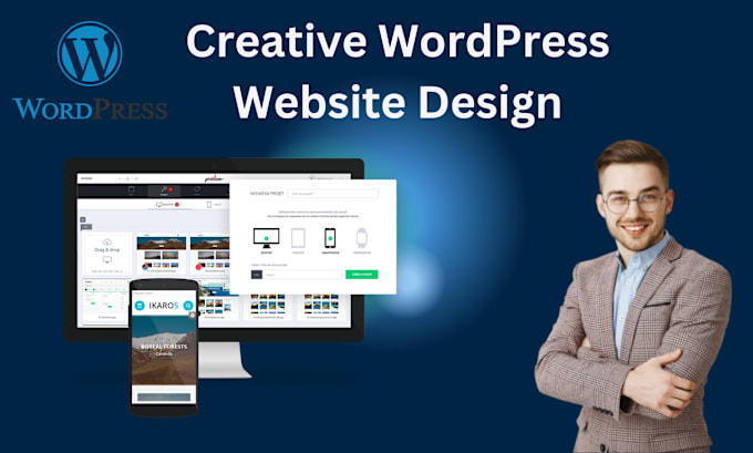 Gig Preview - Design custom wordpress websites, blogs, ecommerce for USA, UK, australia