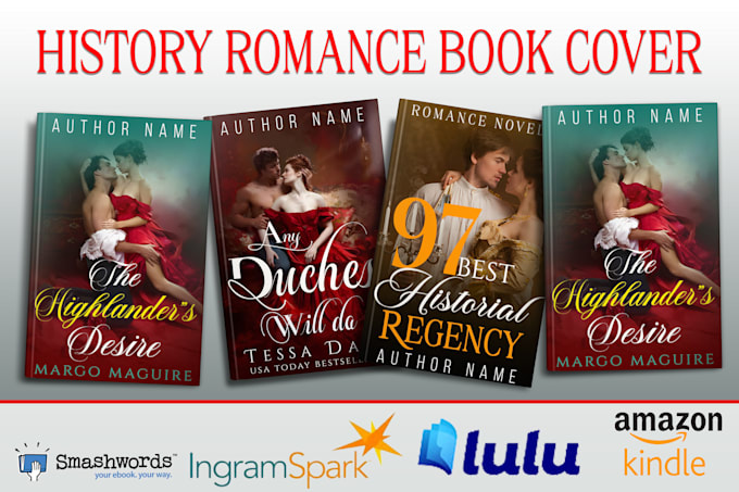 Gig Preview - Create professional romance, history book and ebook covers