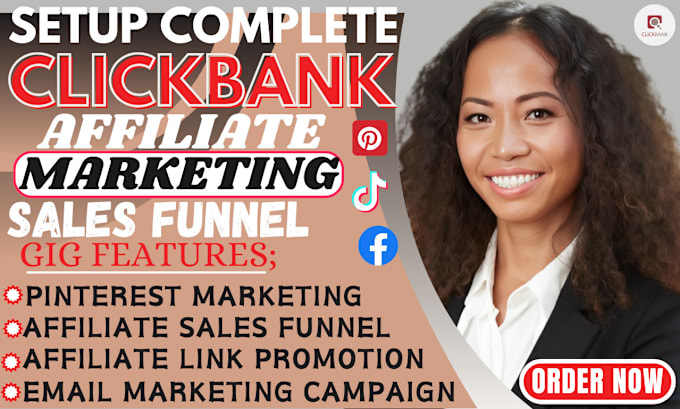 Gig Preview - Promote clickbank affiliate marketing, pinterest marketing, and sales funnels