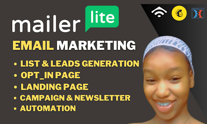 Gig Preview - Setup mailerlite email marketing, landing page, automation, newsletter