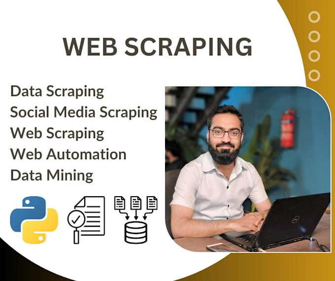 Gig Preview - Do data scraping, web automation, web scraping using python