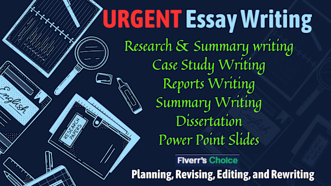 Gig Preview - Write your urgent essays in history, nursing, psychology