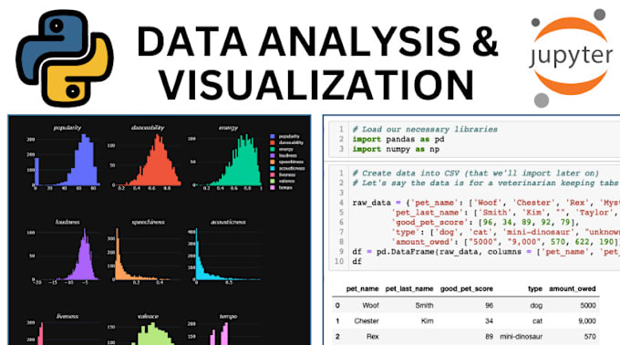 Gig Preview - Do data analysis python and data visualization