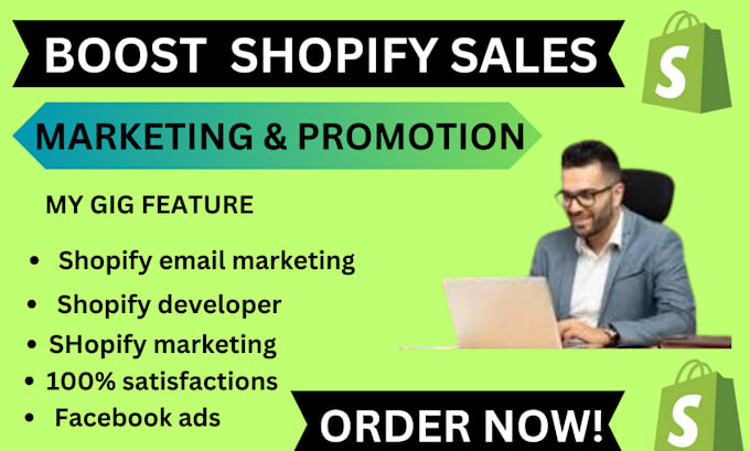 Gig Preview - Boost shopify sales, shopify store marketing, sales funnel, or shopify promotion