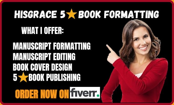 Gig Preview - Do manuscript formatting, book editing, amazon kdp book publishing