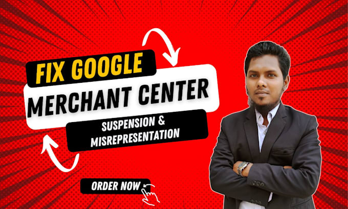 Gig Preview - Fix google merchant center suspension misrepresentation and claim website