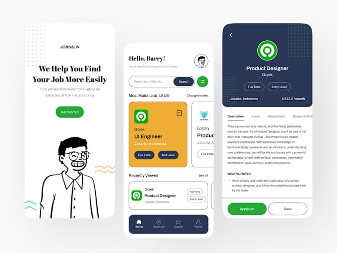 Bestseller - create job portal app, job board app, job search and job listing app