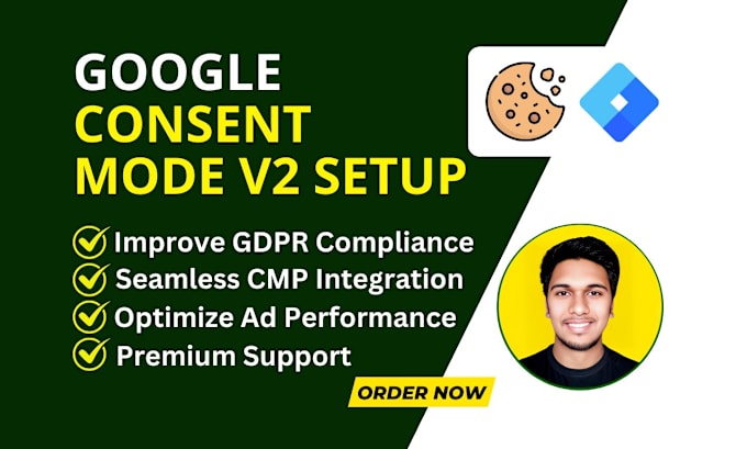 Gig Preview - Implement google consent mode v2 and gdpr cookie banner via GTM