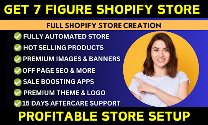 Gig Preview - Design a creative ecommerce store design shopify developer