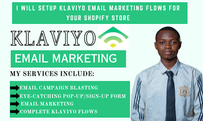 Gig Preview - Do klaviyo shopify marketing ecommerce email marketing klaviyo flows, campaign