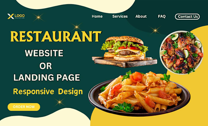 Gig Preview - Build responsive wordpress website, landing page for restaurants or cafe