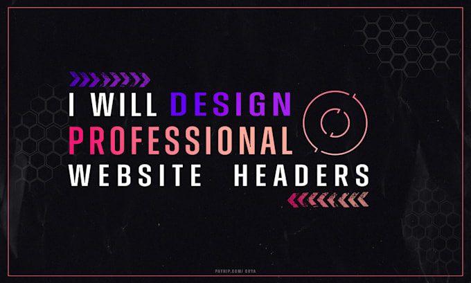 Gig Preview - Design professional website headers