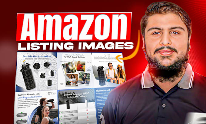 Gig Preview - Design amazon listing images photos  product infographic photography editing