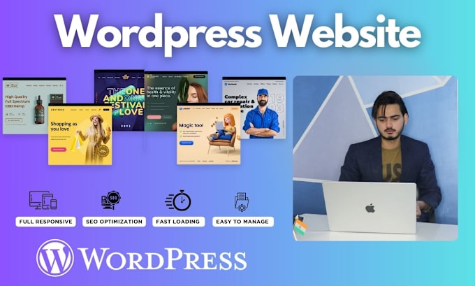 Gig Preview - Design and develop a fully responsive wordpress website