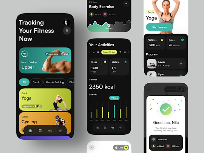 Bestseller - develop fitness app, gym app, gym website, health and fitness app