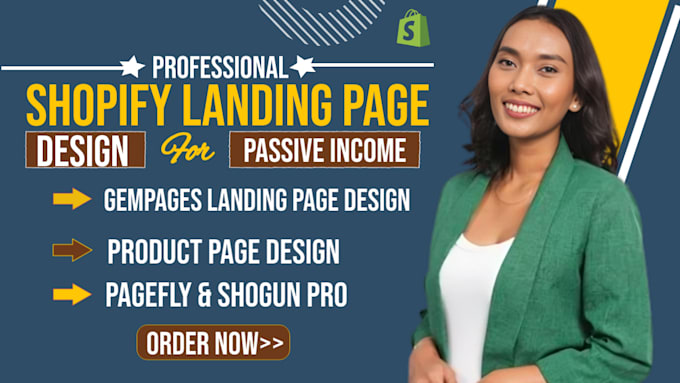 Gig Preview - Build converting shopify landing page with empages pagefly shogun landing page