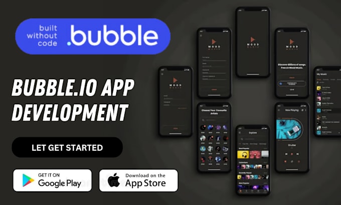 Gig Preview - Do bubble, bubble io, bubble developer, bubble app, web application