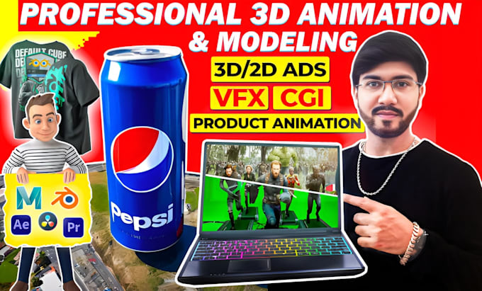 Gig Preview - Design unique 3d cgi ads, product animation, and vfx videos