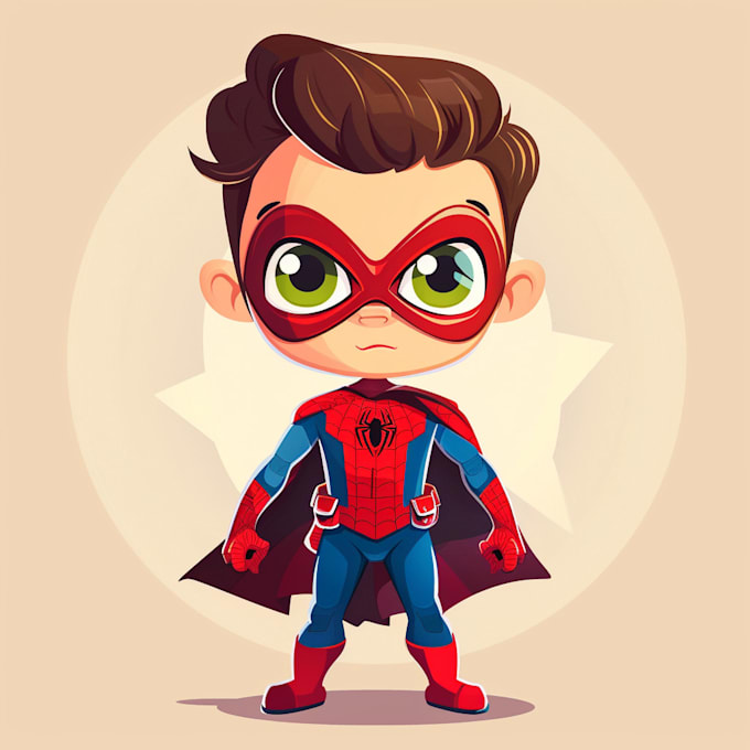 Gig Preview - Create superhero cartoon character for you