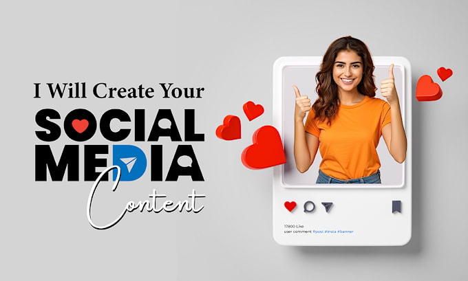 Gig Preview - Be your social media and instagram content creator