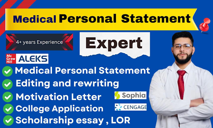 Gig Preview - Edit medical and residency personal statement college application essay