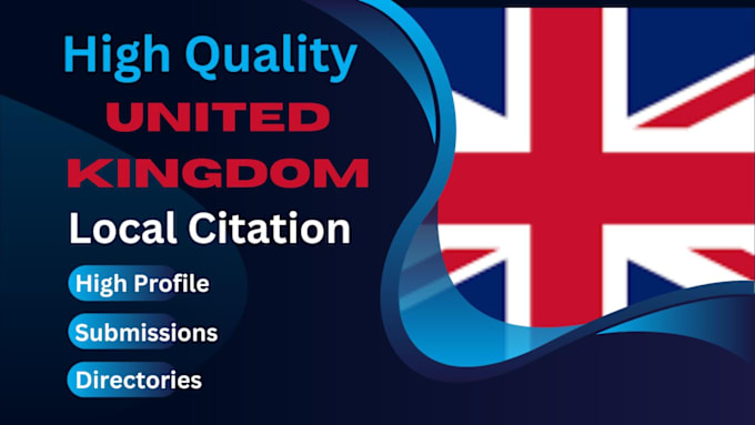 Gig Preview - Do united kingdom local citations and directory submission